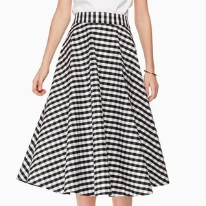 Kate Spade Gingham circle skirt